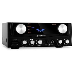 103.202, Kompaktní Hi-Fi zesilovač Skytronic, 2 x mikrofon, 400 W