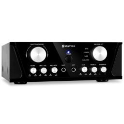 Skytronic 103.200, kompaktní HiFi koncový zesilovač, karaoke, 400 W