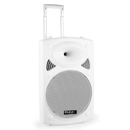 Ibiza Port15VHF-BT-WH, 38 cm (15"), 450 W, PA reproduktor, USB, SD, AUX, bluetooth