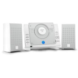 OneConcept Vertical 70, stereo systém, CD, USB, MP3, AUX, bílý