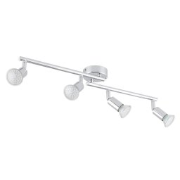 Lightcraft Kvalfoss 4, 4 x 3 W, 250 lm, LED otočná bodová lampa, naklopitelná, chrom, třída A +
