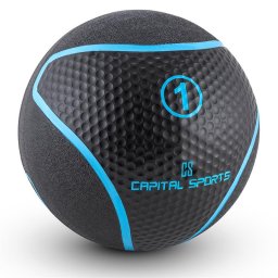 Capital Sports Medb 1, černý, medicinbal, 1 kg, guma
