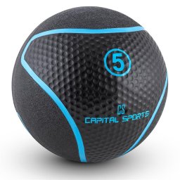 Capital Sports Medb 5, černý, medicinbal, 5 kg, guma