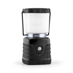 Yukatana Yucatana Yorion, černá LED kempingová lampa, 600 lumen, 150 h, 15 m, akumulátor, hranatá