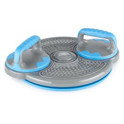 KLARFIT Klartwist, modrý, rotační disk, 3 v 1 balanční podložka, držák pro kliky