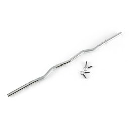 Capital Sports Accretor 120 CD Curlbar, lomená činková hřídel, 120 cm / 30 mm / max 180 kg, ocel, pochromovaná