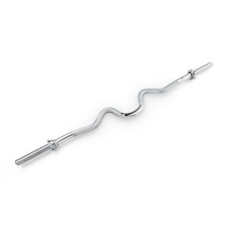 Capital Sports Accretor 120 SC Supercurl Bar lomená činková hřídel, 120 cm / 30 mm / max. 180 kg, ocel, chrom