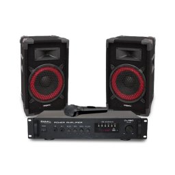 Ibiza DJ150, 150 W, disko audio sada, 19" PA zesilovač, 2x reproduktor