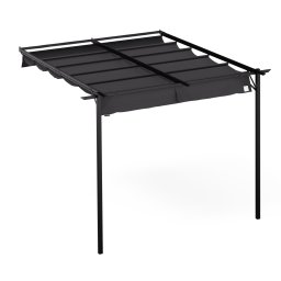 Blumfeldt Pantheon Wall Pergola, nástěnná pergola, 3 x 3 m, práškově lakovaná ocel, odolná proti povětrnostním vlivům