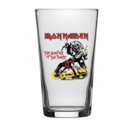 sklenice Iron Maiden - Number Of The Beast - RAZAMATAZ - BG027