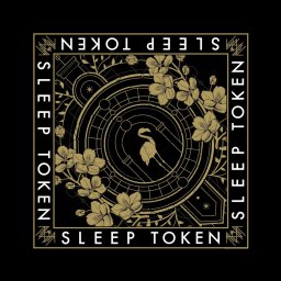 šátek SLEEP TOKEN - EVEN IN ARCADIA CREST - černý - RAZAMATAZ - B138