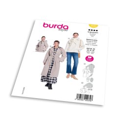 Střih Burda 5620 - Dámský kabátek a plášť