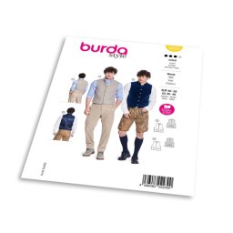 Střih Burda 5624 - Pánská vesta