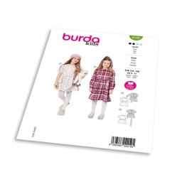 Střih Burda 9189 - Dívčí šaty