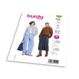 Střih Burda 5607 - Dámský kabátek