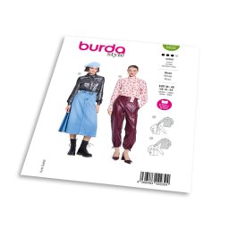 Střih Burda 5622 - Dámská košile a halenka