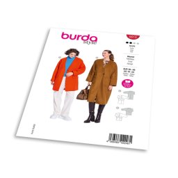 Střih Burda 5613 - Dámský kabát