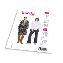 Střih Burda 5605 - Dámské šaty a halenka