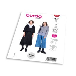 Střih Burda 5608 - Dámský svetr a mikiny