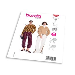 Střih Burda 5623 - Dámský svetr a mikina