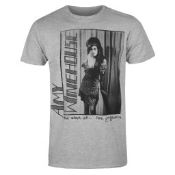 pánské tričko Amy Winehouse - And Above All 'Look Gorgeous - šedé - LOW FREQUENCY - AMY004TS