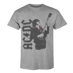 pánské tričko AC/DC - Angus Solo - šedé - LOW FREQUENCY - AC0026TS
