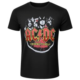 pánské tričko AC/DC - Highway To Hell New - černé - LOW FREQUENCY - AC0025TS