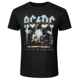 pánské tričko AC/DC - Back In Black Tour - černé - LOW FREQUENCY - AC0024TS