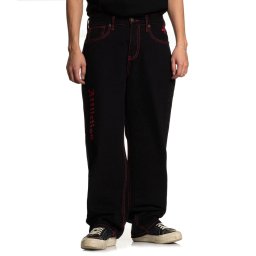 pánské jeans baggy kalhoty AFFLICTION - WIDE LEG - černé - 110WL209-BKRN