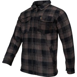 Košile Sherpa Fleece Lined kostkovaná HNĚDOČERNÁ vel. S