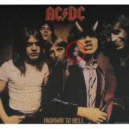 puzzle AC/DC - HIGHWAY TO HELL - 500 PIECE JIGSAW - PLASTIC HEAD - POŠKOZENÉ - MY1517