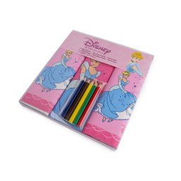 Dětské kapesníky Disney s pastelkami, barva 1 mix Popelka