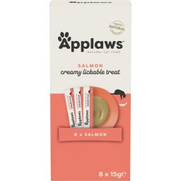 Applaws lososové lízací pyré pro kočky - 8x15 g