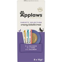 Applaws variace lízacích pyré pro kočky - 8x15 g