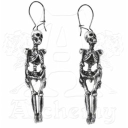 náušnice ALCHEMY GOTHIC - Skeleton - E9