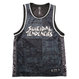 pánské dres tílko SULLEN X SUICIDAL TENDENCIES - ST POSTED - šedé - SCM8555_GY