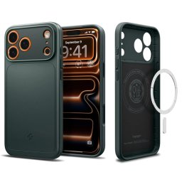 Pouzdro Spigen Thin Fit MagFit MagSafe iPhone 18 Pro / 17 Pro - Abyss Green