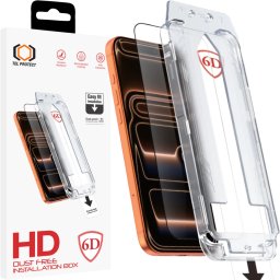 Tel Protect Dust-Free Easy Fit Full Glue 6D iPhone 18 Pro Max / 17 Pro Max, černé