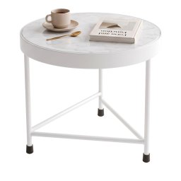 Výprodej Ferm Living designové odkládací stolky Marble Small (bílá)