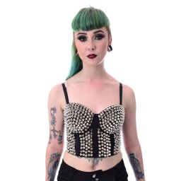 podprsenka POIZEN INDUSTRIES - SPIKE BRA - Black - A-CORSPBRA-B