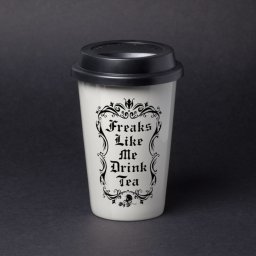 cestovní hrnek ALCHEMY GOTHIC - Freaks Like Me Drink Tea - TMUG4