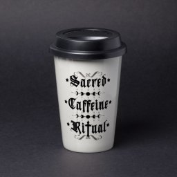 cestovní hrnek ALCHEMY GOTHIC - Sacred Caffeine Ritual - TMUG3