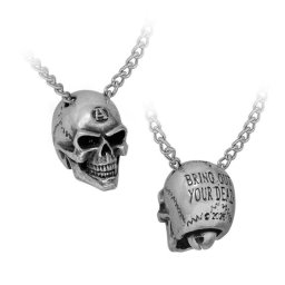 náhrdelník s přívěskem ALCHEMY GOTHIC - Gremlin Bell - P1024