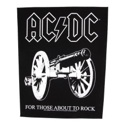 nášivka velká AC/DC - For Those About To Rock - RAZAMATAZ - BP1013