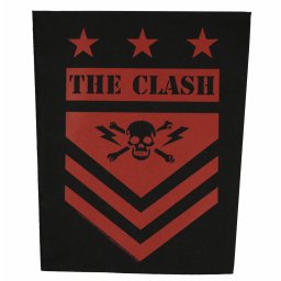 nášivka velká THE CLASH - MILITARY SHIELD - RAZAMATAZ - BP1198