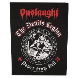 velká nášivka ONSLAUGHT - THE DEVILS LEGION - RAZAMATAZ - BP1317