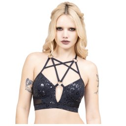 plavky dámské (vrchní díl) KILLSTAR - Midnight Roar - Black - KSRA012610