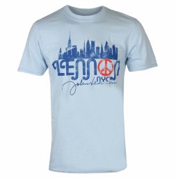 tričko pánské John Lennon - NYC Skyline LHT BLUE - ROCK OFF - JLTS17MLB