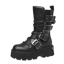 dámské boty BUFFALO - BRAKE BIKER HI - černé - 18512-BLK