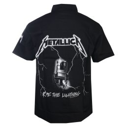 pánská košile Metallica - Ride The Lightning - černá - ROCK OFF - METSHIRT108MB